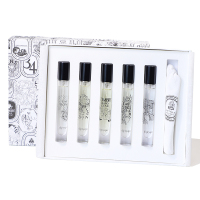Diptyque 蒂普提克礼盒套装 7.5ml*5 (玫瑰+杜桑+水中影+无花果+感官之水)法国中性沙龙小众香水