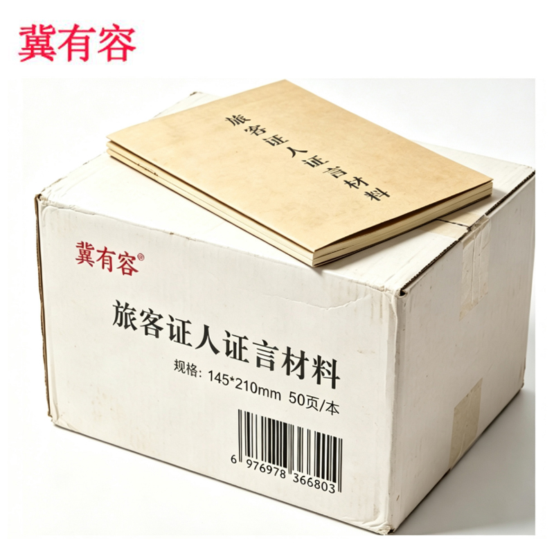 冀有容 旅客证人证言材料 145*210mm50页/本 本高清大图
