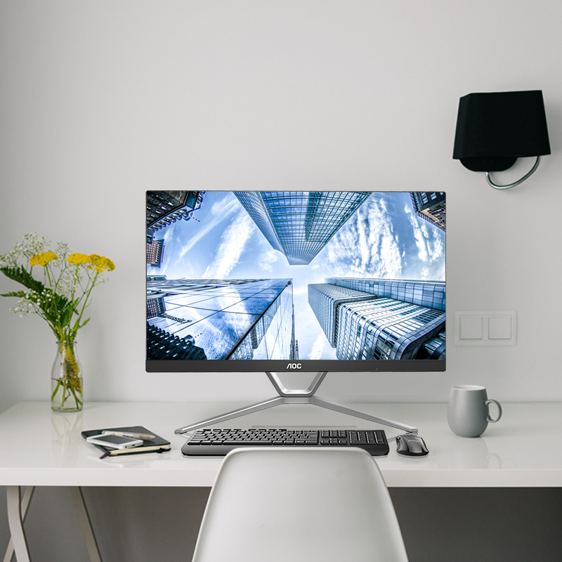 AOC AIO2460 23.8英寸商务家用学习办公超薄高清一体机电脑(英特尔J4125 8G 512G固态)