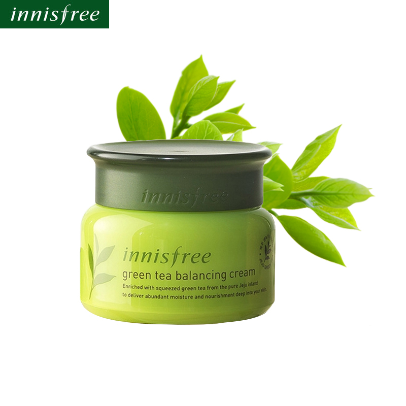 Innisfree 悦诗风吟 绿茶精萃 平衡保湿 面霜 50ml/瓶 精萃补水
