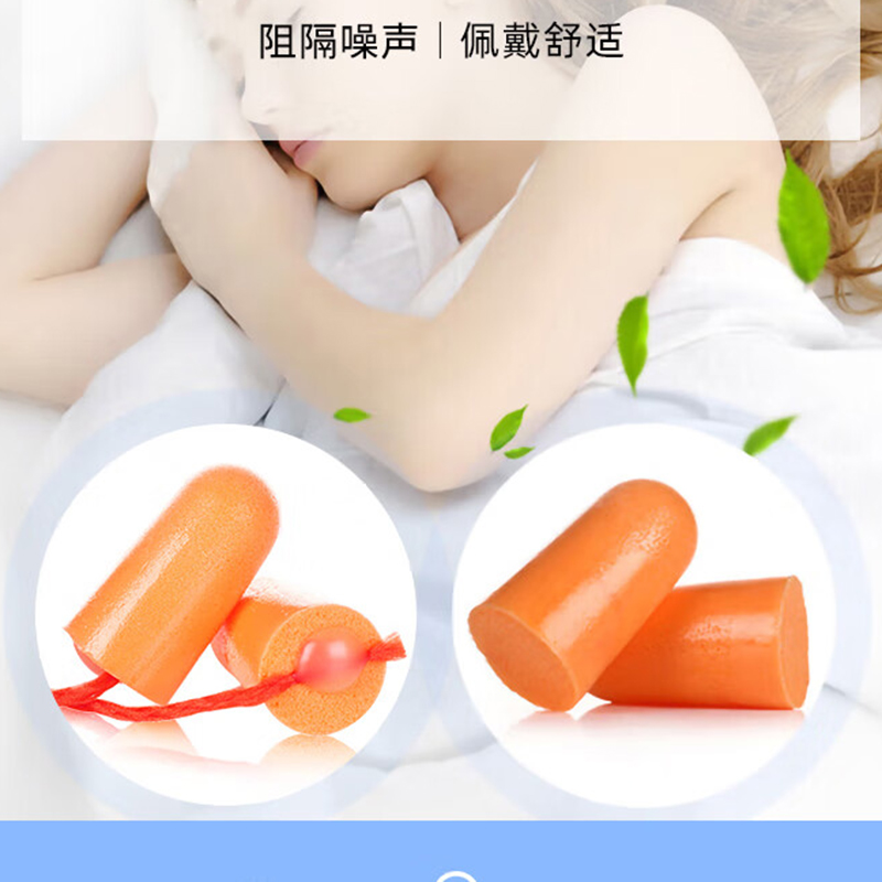 3M 1110降噪耳塞隔音耳塞防噪音睡觉工作学习带线耳塞 单副高清大图