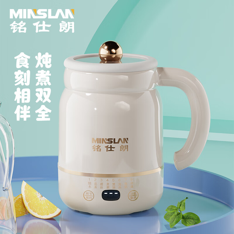铭仕朗(MINSLAN) 小仙壶电炖杯多功能电动养生壶迷你小电热杯家用炖煮壶 MSL-Z500B