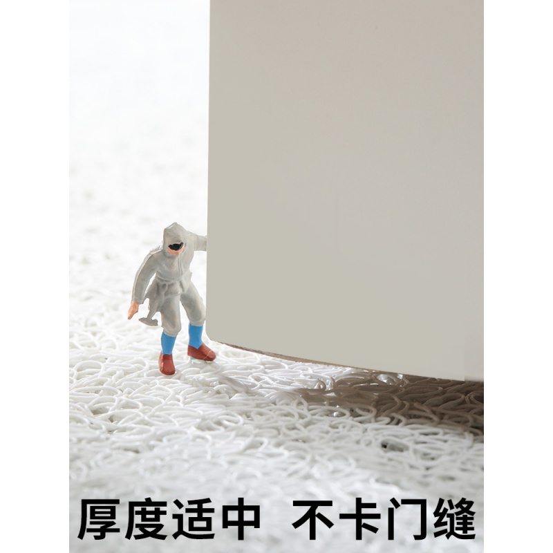丝圈脚垫垫可自由裁剪进户口进地毯家用垫入户地垫 叠猫爪[横版] 120x140cm[厚度适中,不卡门