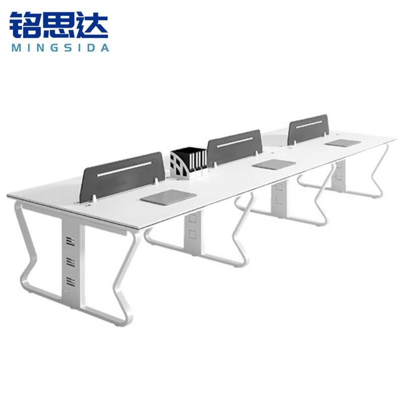 铭思达屏风办公桌六人位张