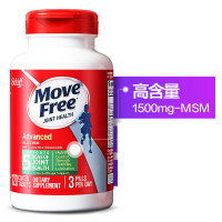 [三瓶装]旭福Schiff Move Free 维骨力氨糖软骨素关节灵骨胶原蛋白成人中老年人补钙呵护关节绿瓶120粒/瓶