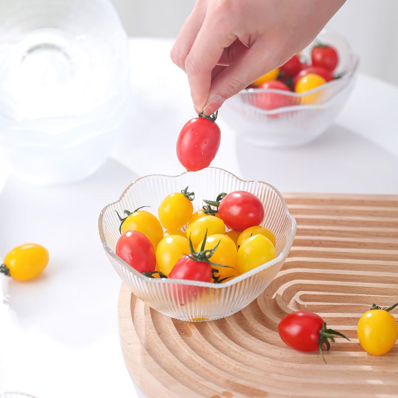 乐唯诗 竖纹花瓣碗 白色 300ml*2只高清大图