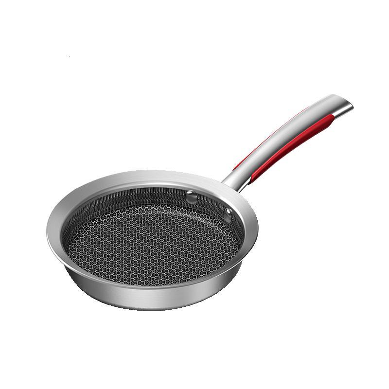 康巴赫(KBH)宝宝辅食锅316不锈钢不粘锅婴儿煮奶锅泡面锅煎锅平底汤锅煎锅(不带盖)16cm高清大图