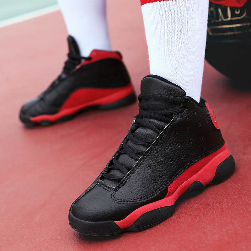 儿童篮球鞋童鞋aj13男童学生中大童运动鞋专业训练帅气的男孩球鞋