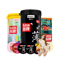 Elasun尚牌原装进口避孕套 超薄情趣组合套 送疯狂爱6片+情趣内衣 超薄冰火两重天大颗粒带刺狼牙套byt 安全套组合