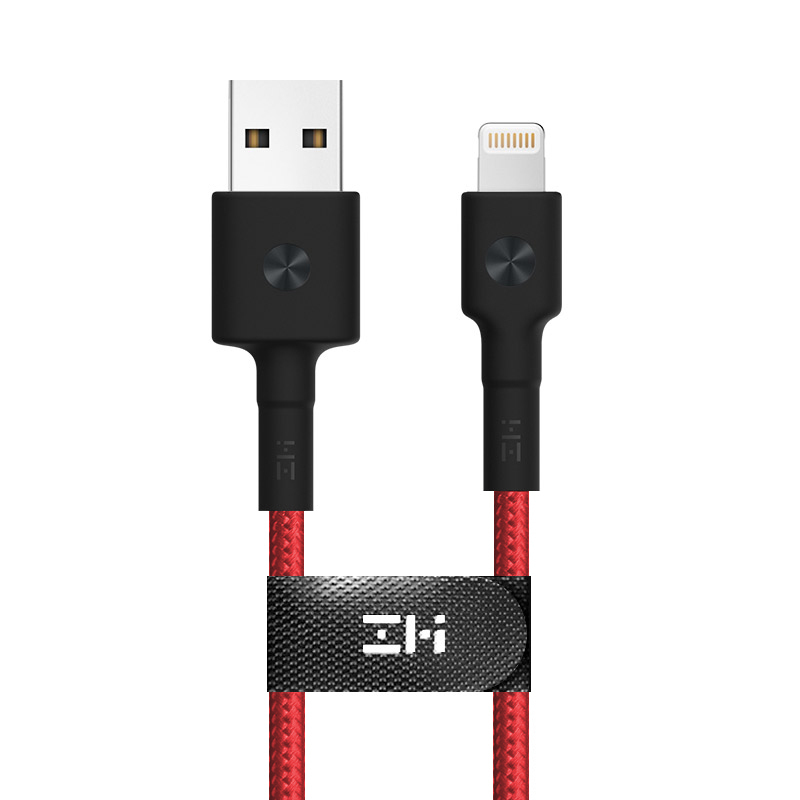 ZMI紫米 LightningMFi认证苹果数据线编织线（红）200cm Iphone Ipad 通用