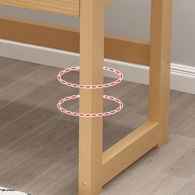 伟樽实木书桌学习桌一桌一椅双抽100*60*75cm套高清大图