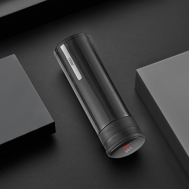 男女茶水杯便携温度显示创意礼品水杯子视频介绍_爱仕达保温杯 智能温