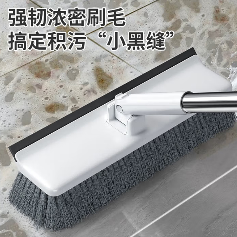 88CM不锈钢杆,大号38CM扫把头,硬毛,高清大图