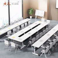 质凡可折叠培训桌组合活动拼接桌子 140*40*75cm