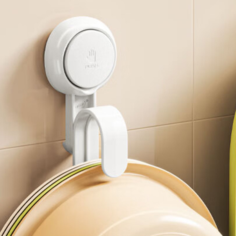 太力澡盆挂钩脸盆挂钩架吸盘免打孔挂盆置物架1个装AW595高清大图