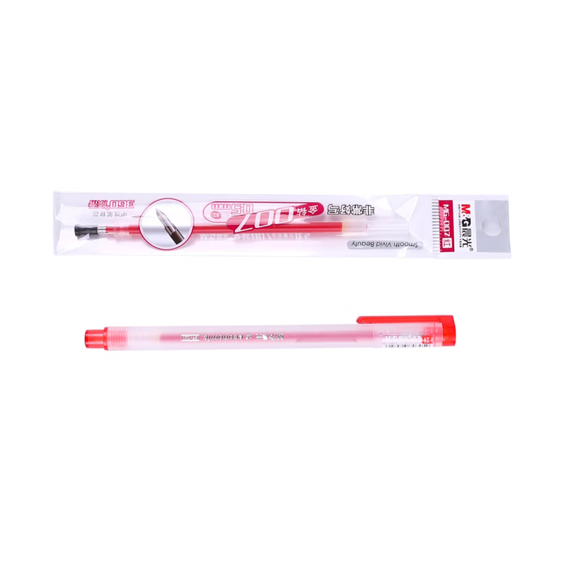 晨光 (M&G) MG007 替芯 0.5mm 红色 20支/盒 4盒装高清大图