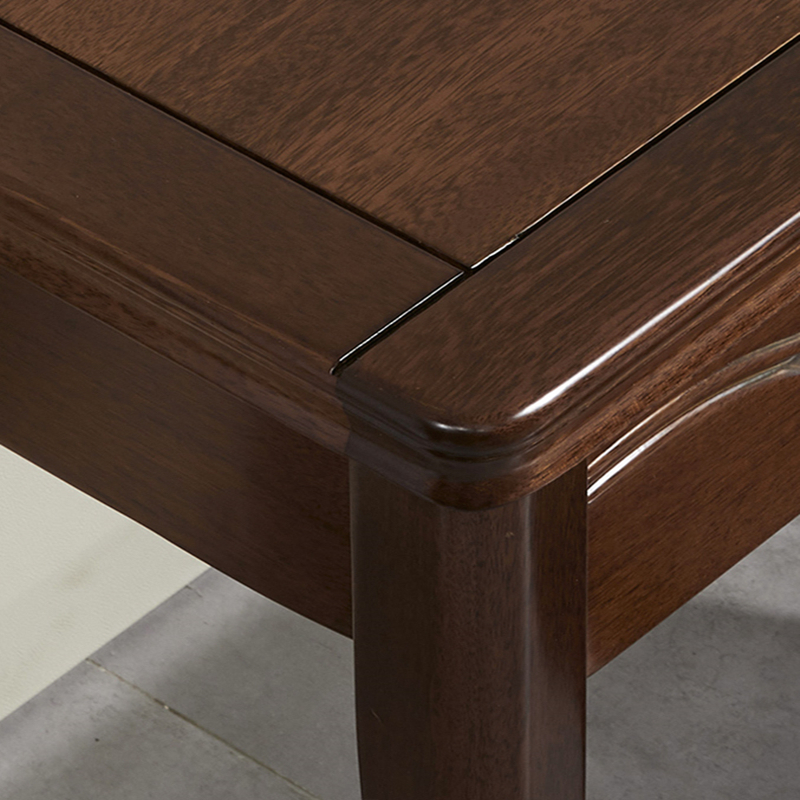 书桌椅深胡桃木色