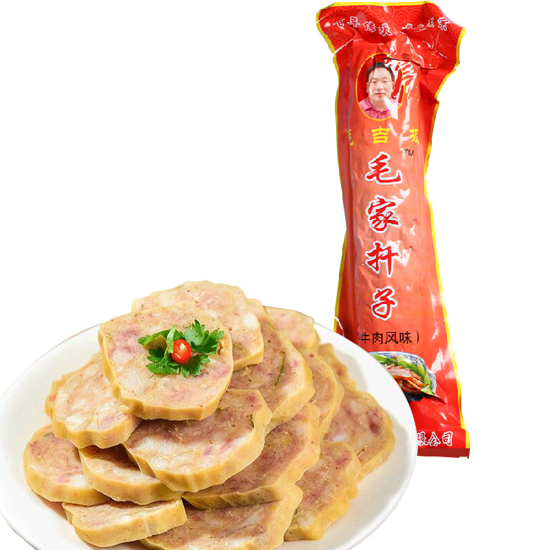 毛家扦子牛肉味450g/袋徐州沛县特产熟食香肉毛家扦子焖子卷煎