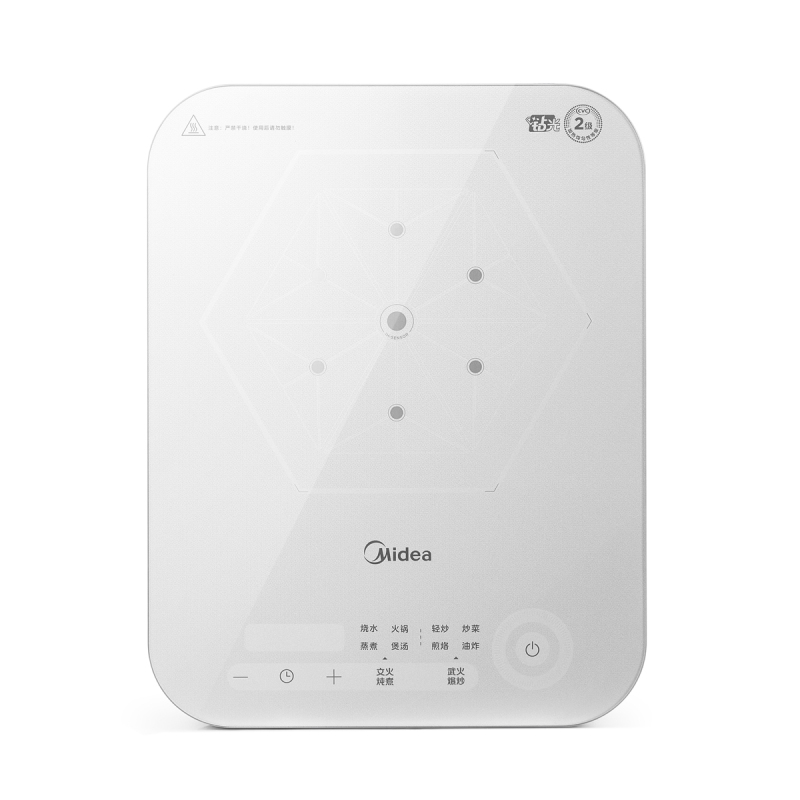 美的(Midea)电磁炉电陶炉家用2200W大功率恒匀火加热电磁灶火锅炉爆炒定时 C22-MICCA902