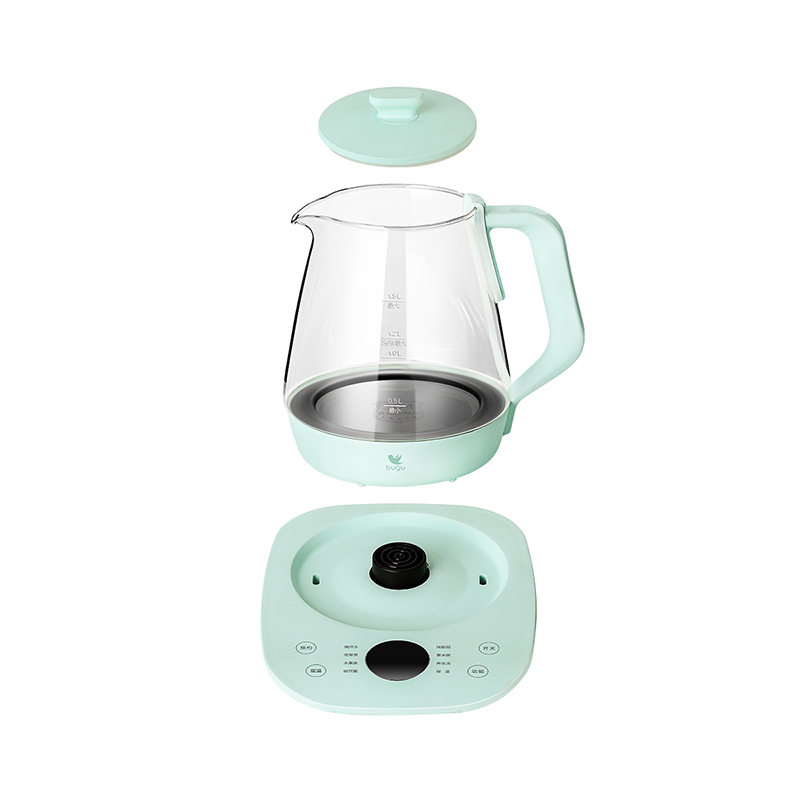 美的 养生壶 BG-KP12 家用多功能玻璃煮茶壶电水壶烧水壶 1.5L(单位:台)