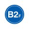 安赛瑞(SAFEWARE)楼层指示标识(B2F)Φ45cm 塑料板 YS