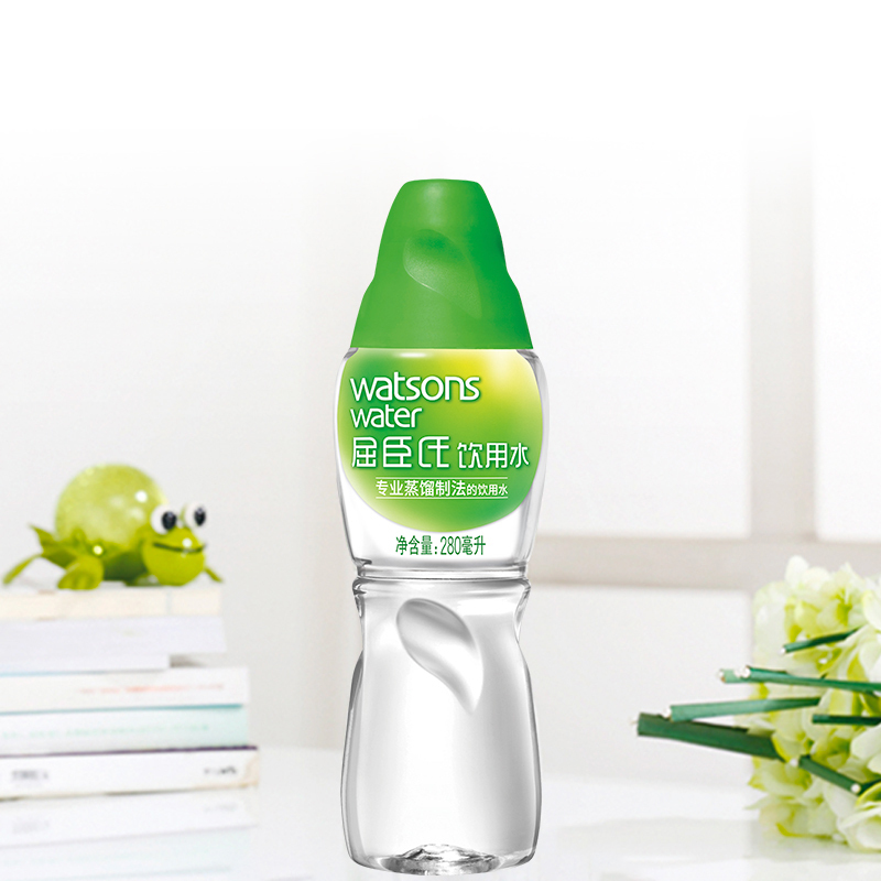 屈臣氏(Watsons) 饮用水(蒸馏制法)280ml *35瓶 整箱