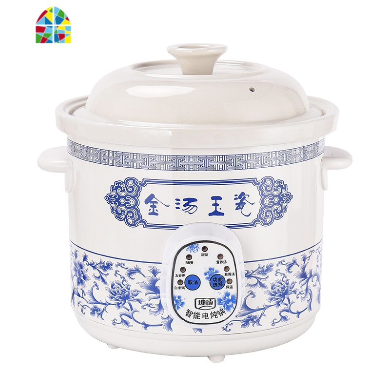 封后电炖锅1.5-6L白陶瓷煲汤锅BB熬煮粥锅家用电炖盅预约全自动紫砂锅 FENGHO 4.5L预约定时款陶瓷盖4-6人高清大图
