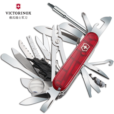 维氏(Victorinox)瑞士军刀原装正品91mm瑞士英雄刀多功能刀加强版1.6795.XLT