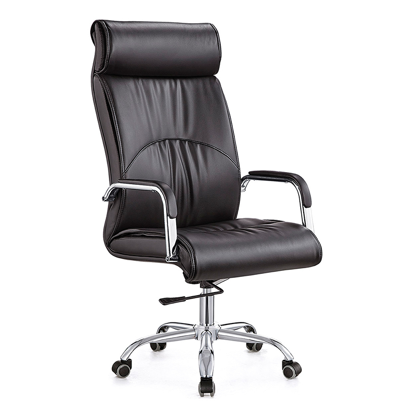 富和美(BNF)办公家具办公椅转椅 进口头层黄牛皮高清大图