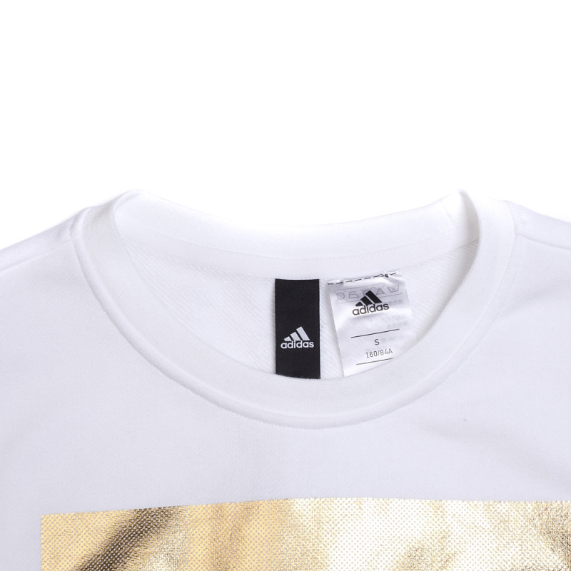 特卖 Adidas阿迪达斯女子休闲运动大LOGO舒适透气卫衣套头衫BS3238 Z