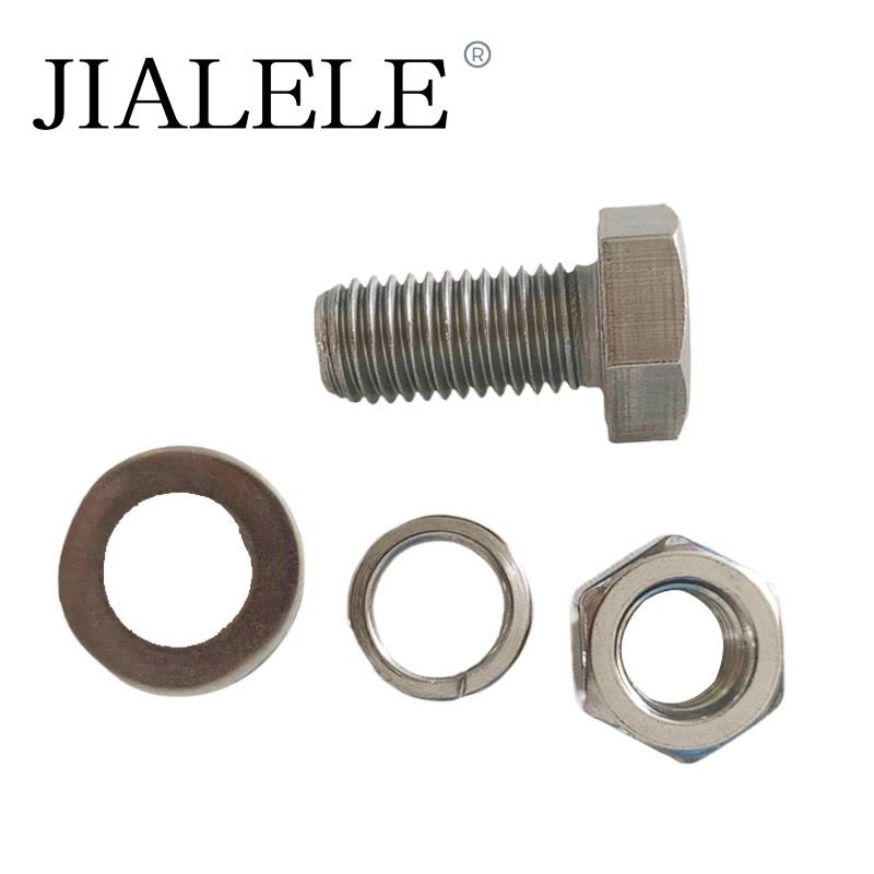 JIALELE 不锈钢螺丝穿钉带帽组合件(M6*45)强度6.8 4个/套图片