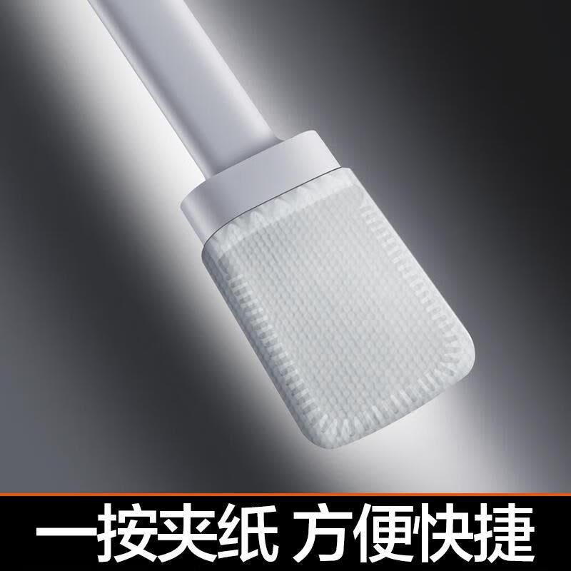 大卫 H8长柄软胶马桶刷家用洁厕刷可夹洗脸巾图片