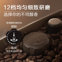 [王婉霏Vivi同款]飞利浦(PHILIPS)黑珍珠咖啡机 入门款意式全自动家用现磨咖啡机原装进口 触控屏 EP1221