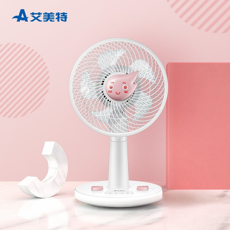 艾美特(AIRMATE)电风扇 台扇 卡通学生儿童 低音落地扇摇头台式小风扇家用宿舍桌面 CA20-X2 白色高清大图