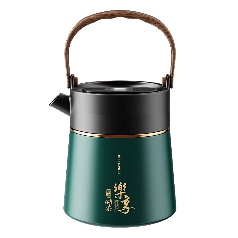 贝洛可 BK136乐享-提梁焖茶壶 经典古法提梁壶造型 大容量1100ml