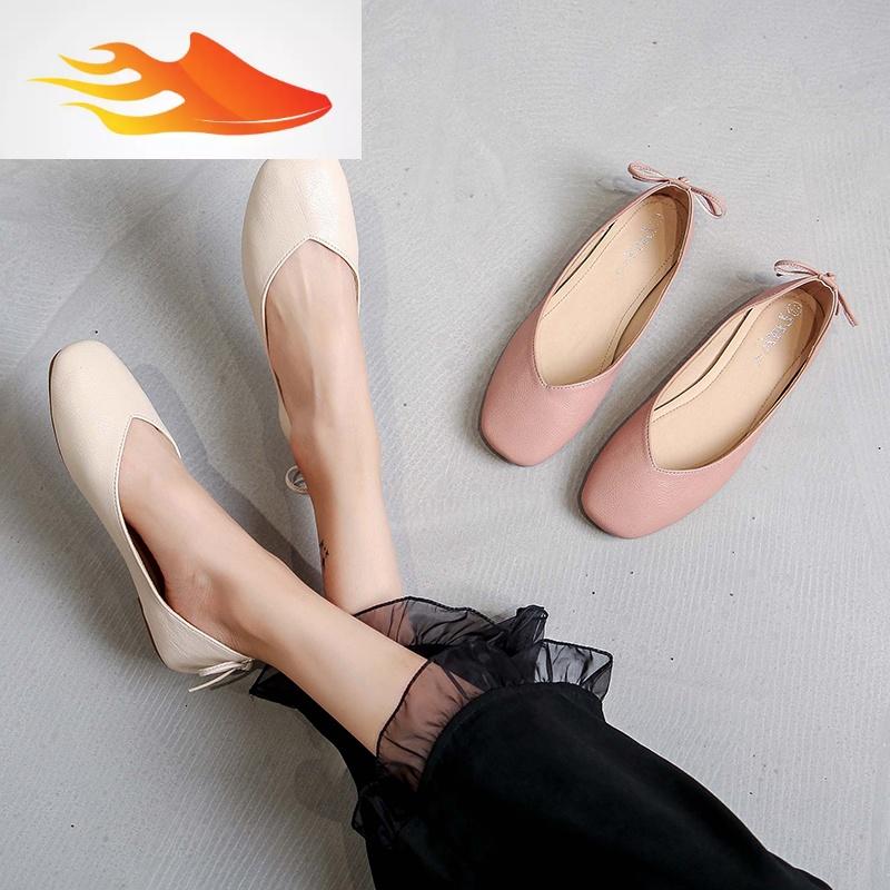 fish basket春季特小码女鞋31 32 33方头单鞋平跟软底孕妇鞋小号34码