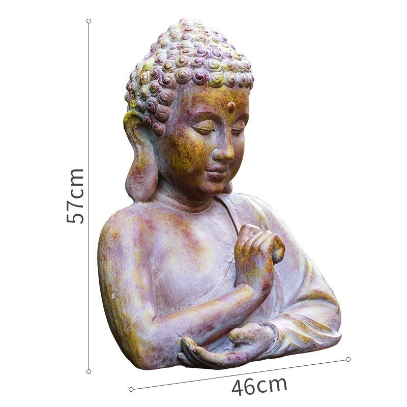 家柏饰(CORATED)佛陀头像半身像阿弥陀佛药师佛如来释迦牟尼摩尼花园别墅摆件高清大图