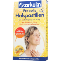 德国哲库林(Zirkulin) 进口蜂胶润喉糖利咽清喉清凉无糖薄荷含片30片