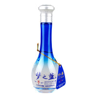 洋河 国产白酒 绵柔型白酒 45度 梦之蓝M1 小酒版100ml