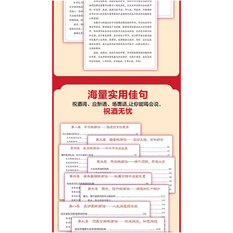 正版新书]祝酒词附赠顺口溜 高情商表达 酒桌文化人际交往职场应高清大图