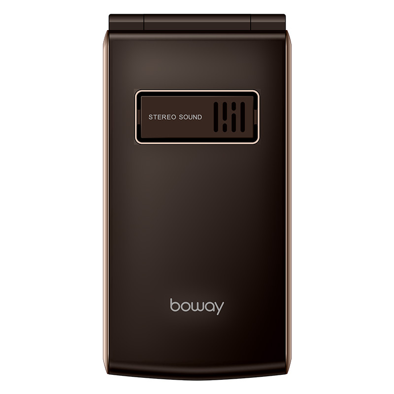 邦华bowayf6老年手机超长待机移动联通翻盖老人手机老年机咖啡金老年