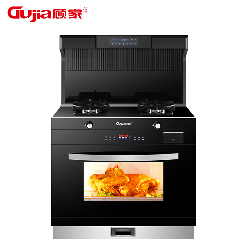 GUJIA顾家 GJ35C顶侧双吸变频集成灶蒸烤一体家用大吸力油烟机环保灶