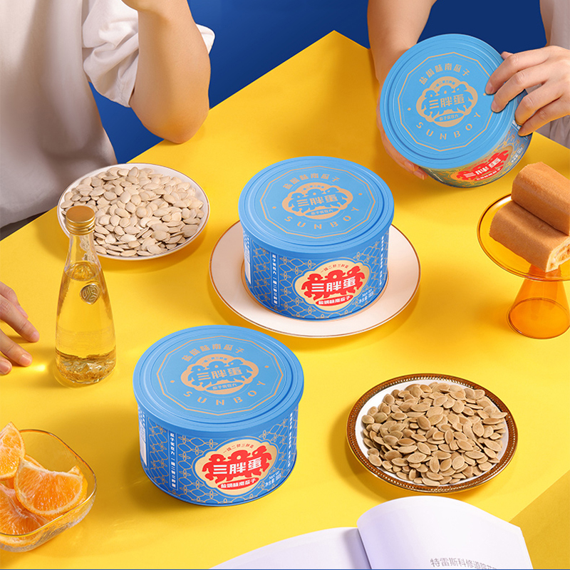 三胖蛋 盐焗南瓜子 180g*4罐 炒南瓜子坚果炒货休闲办公室零食