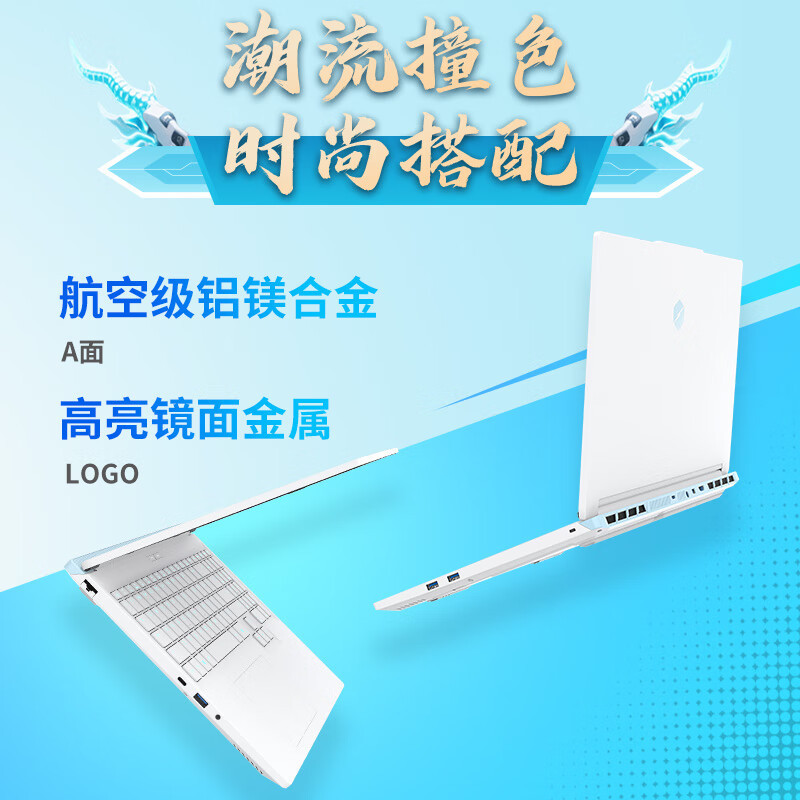 机械革命(MECHREVO)蛟龙16Pro 潮玩版 2025款 16英寸旗舰游戏本 强芯学生设计笔记本电脑 定制 锐龙R9-9955HX RTX5060 64G 2T 2.5K 白高清大图
