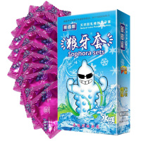 斯香妮狼牙套12只装冰感安全套大颗粒润滑超薄款男用安全避孕组合套装阴茎狼牙棒女性用计生器械夫妻房事性生活成人情趣性用品