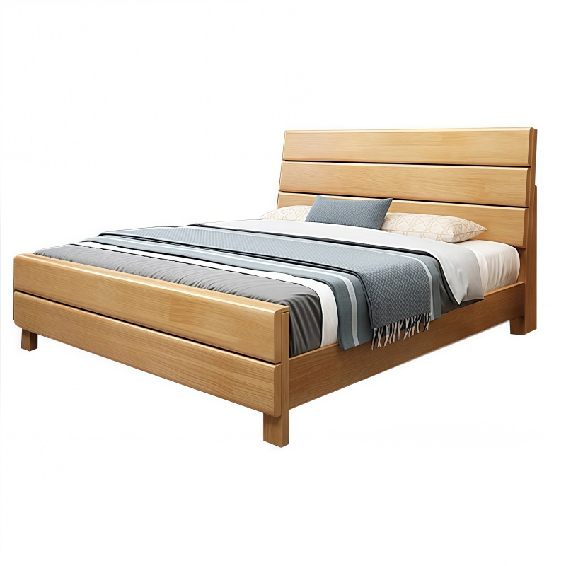 义尊实木床1.8*2.0米张高清大图