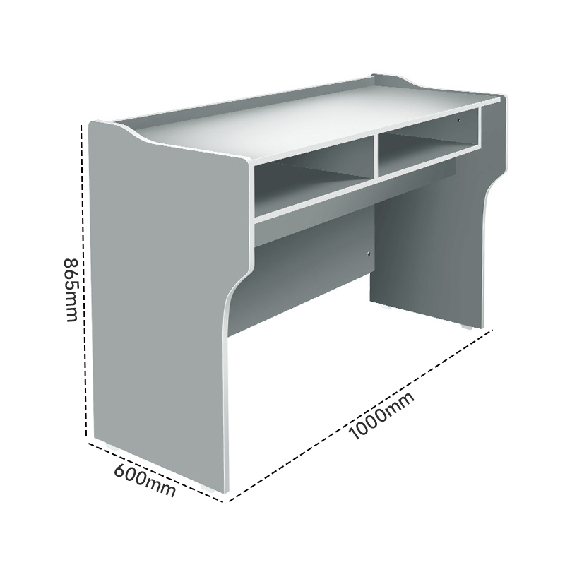 质凡演讲台接待台简约现代前台迎宾台咨客台 1000*600*865mm高清大图