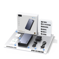绿联（UGREEN）Thunderbolt雷电4雷雳USB4扩展坞8K四屏异显Type-C多屏拓展40G