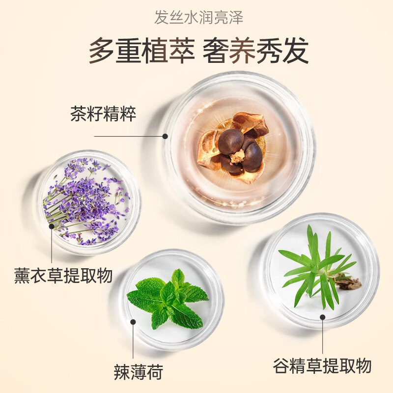 滋源茶籽控油去屑护发素无硅油润发乳油性535ml高清大图