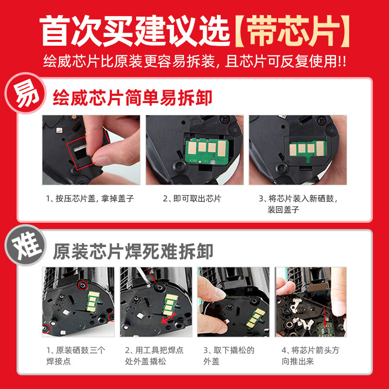 绘威 易加粉硒鼓(带芯片)W1003AC 支高清大图